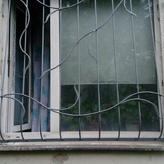 сварная дутая решетка серого цвета