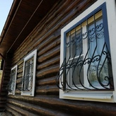 сварные дутые решетки для загородного дома